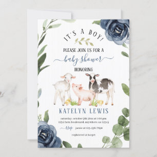 Inbjudan till Grey Farm Baby Shower