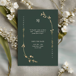 Inbjudan till Grey Luxurious Wedding