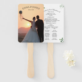 Inbjudan till Grey Modern Bröllopsprogram