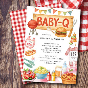 Inbjudan till Grillin och Chillin Baby Shower
