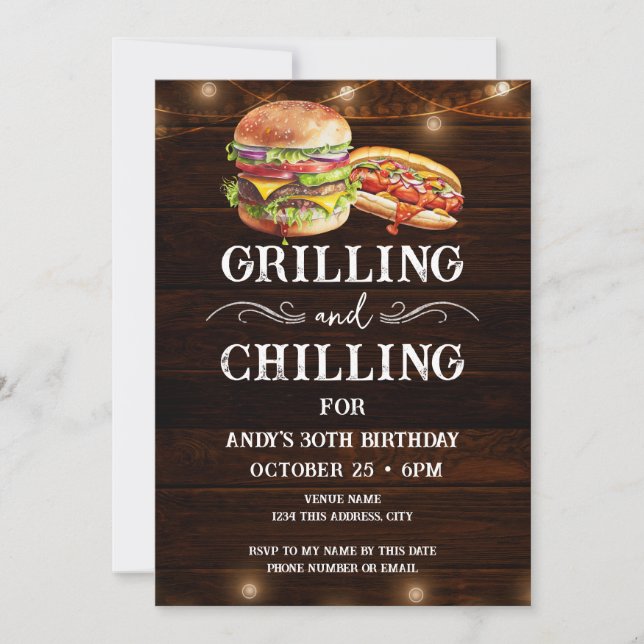 Inbjudan till grillning och kylning via BBQ 30års  (Framsida)