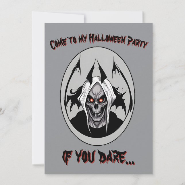 Inbjudan till Grim Reaper Halloween fest (Framsida)