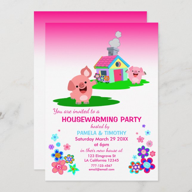 Inbjudan till Grisarna för uppvärmningspotential f (Fram/baksida)