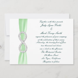 Inbjudan till grönt Diamond Ofinity Wedding