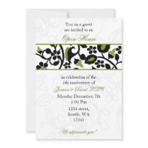 Inbjudan till grönt Elegant Corporate Party