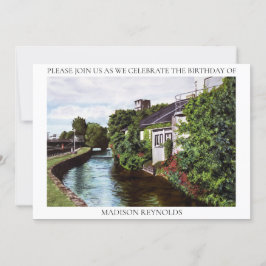 Inbjudan till grönt Island Illustration