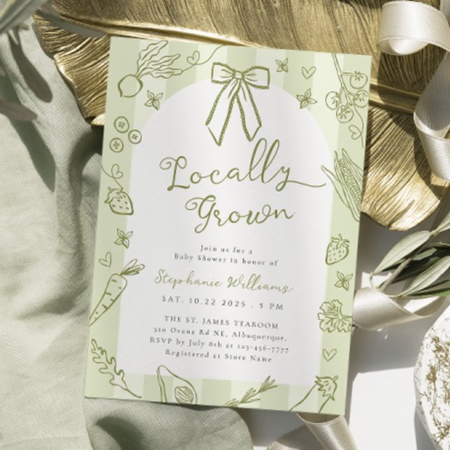 Inbjudan till grönt lokalt odlade jordbrukare för  (Skapare uppladdad)