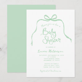 Inbjudan till grönt med enkelt babyskor