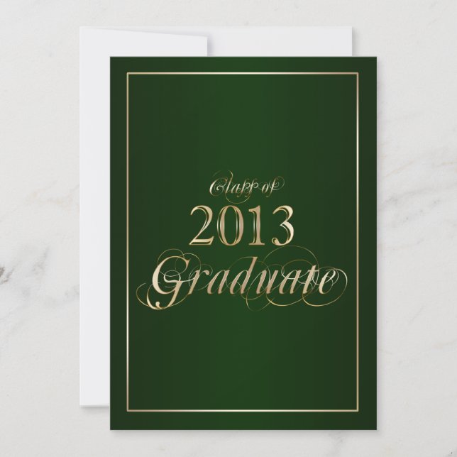 Inbjudan till Grönt och Guld 2013 Student (Framsida)