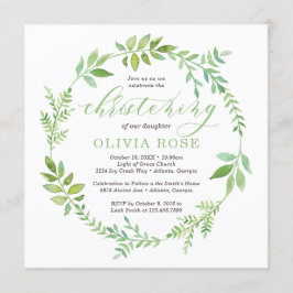 Inbjudan till grönt Wandeklening, BOHO