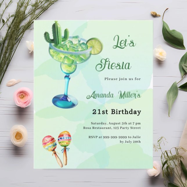 Inbjudan till grönten Fiesta Mexikanska stil (Skapare uppladdad)