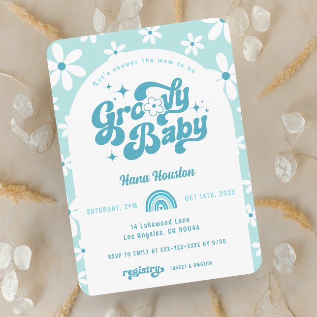 Inbjudan till Groovy Baby Boho Arch Baby Shower (Skapare uppladdad)