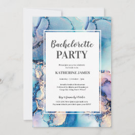 Inbjudan till Guld Bachelorette-partiet i Aqua Lil