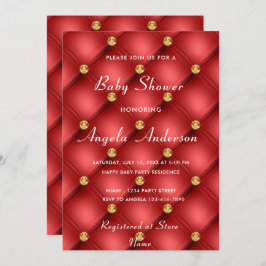 Inbjudan till Guld Diamond Tuabled Red Pojke Showe