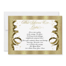 Inbjudan till Guld-gruppen för konfetti-Nyårsafton