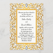 Inbjudan till Guld indu Hindu Wedding