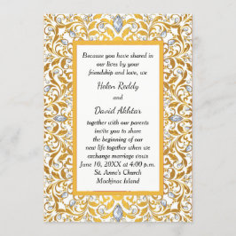 Inbjudan till Guld indu Hindu Wedding