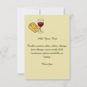 Inbjudan till Gult av ostsorter och Vin Party-Anpa