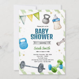 Inbjudan till gymbaby shower-fest