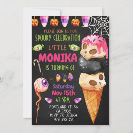 Inbjudan till Halloween Candy Cookies Barns födels