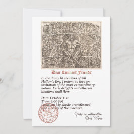 Inbjudan till Halloween-etheral libations
