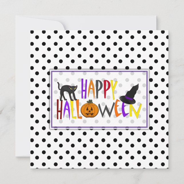 Inbjudan till Halloween fest (Framsida)