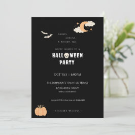 Inbjudan till halloween fest