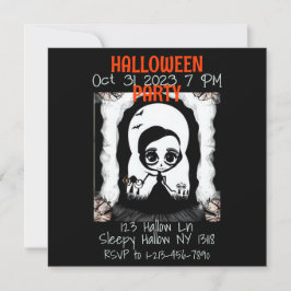 Inbjudan till halloween fest