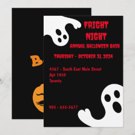 Inbjudan till halloween fest