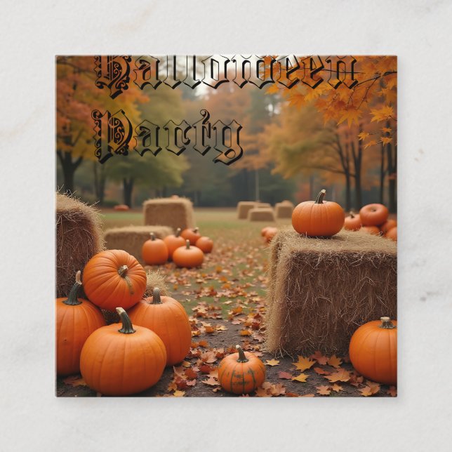 Inbjudan till halloween fest (Framsida)