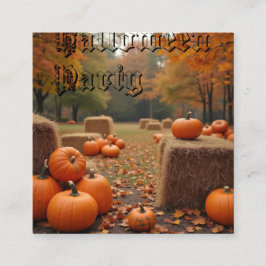 Inbjudan till halloween fest