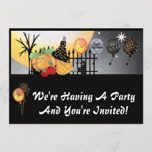 Inbjudan till halloween fest