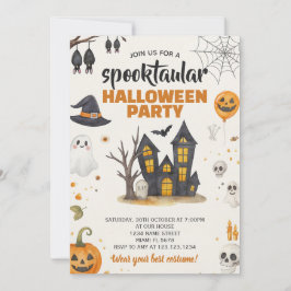 Inbjudan till halloween fest