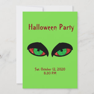 Inbjudan till halloween fest