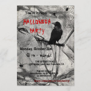 Inbjudan till Halloween fest