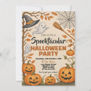 Inbjudan till halloween fest