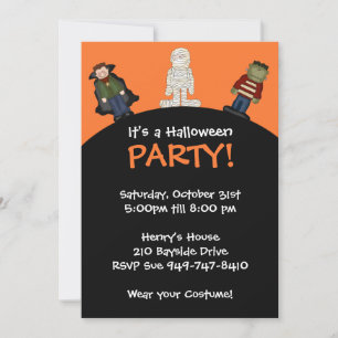 Inbjudan till Halloween fest