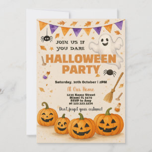 Inbjudan till halloween fest