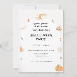 Inbjudan till halloween fest