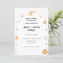 Inbjudan till halloween fest