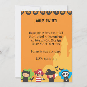 Inbjudan till Halloween fest