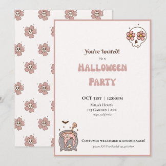Inbjudan till halloween fest