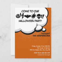 Inbjudan till halloween fest
