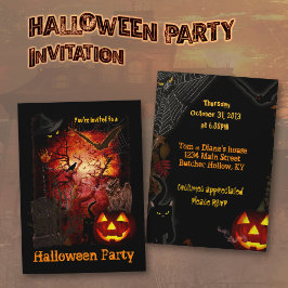 Inbjudan till halloween fest