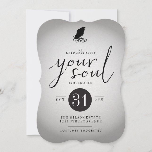 Inbjudan till halloween fest (Framsida)