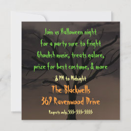Inbjudan till halloween fest