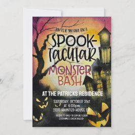 Inbjudan till halloween fest