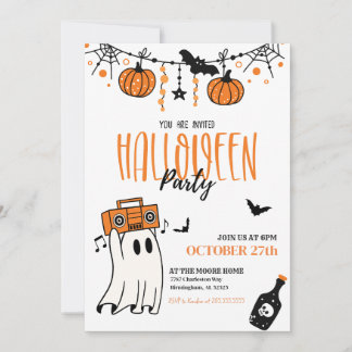 Inbjudan till halloween fest