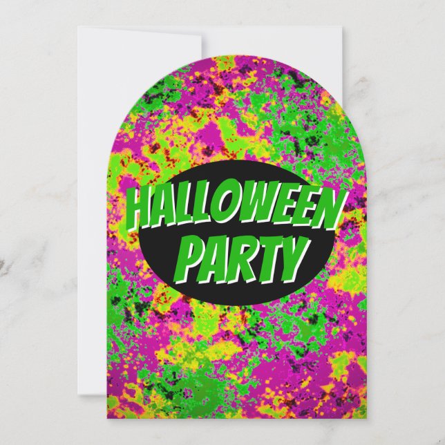 Inbjudan till halloween fest (Framsida)