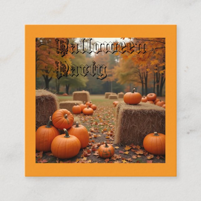 Inbjudan till halloween fest (Framsida)